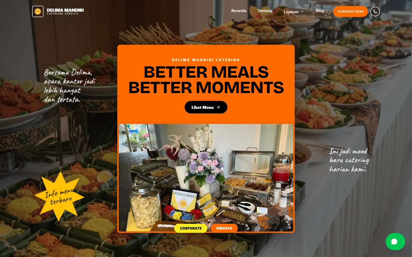 Delima Mandiri Catering Website project preview